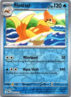 Pokemon TCG - Floatzel Reverse Holo Uncommon SV10: Destined Rivals 058/182 NM - Image 1