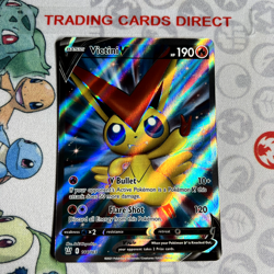 Victini V 144/163 Holo Ultra Rare Battle Styles Pokemon Card - Image 1