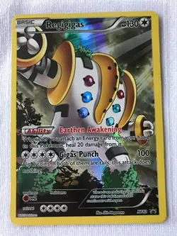 Regigigas FULL ART ULTRA RARE XY82 Black Star Promo Pokemon NM HOLO 2015 - Image 1