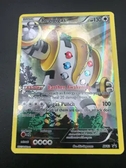 Regigigas FULL ART ULTRA RARE XY82 Black Star Promo Pokemon NM HOLO 2015 - Image 3