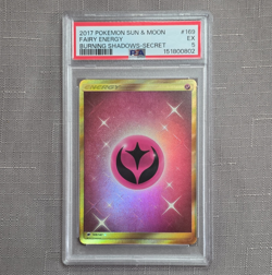 Pokemon 2017 SM Burning Shadows Fairy Energy 169/147 Secret Rare Holo PSA 5 - Image 1