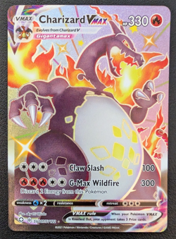 Charizard VMAX SV107/SV122 Shining Fates Shiny Vault Ultra Rare Pokemon - Image 1
