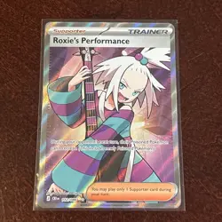 Pokemon TCG Roxie's Performance 112/086 Chaos Rising Full Art Holo NM - Image 1