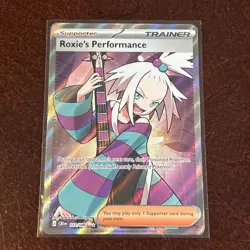 Pokemon TCG Roxie's Performance 112/086 Chaos Rising Full Art Holo NM - Image 2