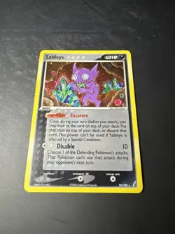Pokemon TCG Sableye 10/100 Crystal Guardians Holo Rare 2006 - LP - Image 2