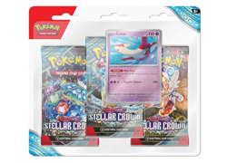 Pokemon TCG Scarlet & Violet Stellar Crown 3-Pack Blister - TINKATON & LATIAS - Image 1