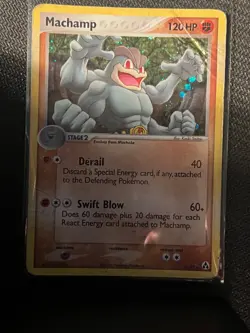 Pokemon TCG Machamp Legend Maker 9/92 Holo Rare HP - Image 1