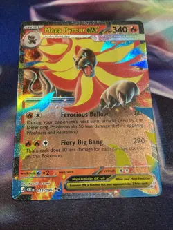Pokemon TCG Mega Pyroar ex 015/086 Double Rare Chaos Rising NM/M - Image 1