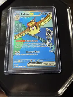 Pokemon Pidgeot ex Full Art Holo Ultra Rare 225/197 SV03 English 280HP - Image 1