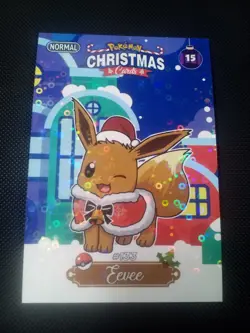 Pokemon 2024 Peru DKV Collectoons Christmas Set #15 Eevee Holo US Seller - Image 1