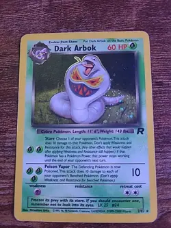 Dark Arbok 2/82 Team Rocket Holo Pokemon | Damaged - Image 1