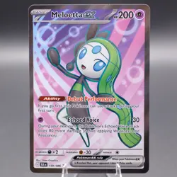 Meloetta ex - 159/086 Ultra Rare SV: Black Bolt Pokemon TCG NM - Image 1