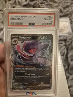 Pokemon TCG Gengar EX SV Temporal Forces 104/162 PSA 10 - Image 1