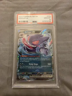 Pokemon TCG - Gengar EX 104/162 Temporal Forces - PSA 10 - Image 1