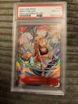 OP04-118 Nefeltari Vivi SEC AA English One Piece TCG Grade PSA 10 - Image 1