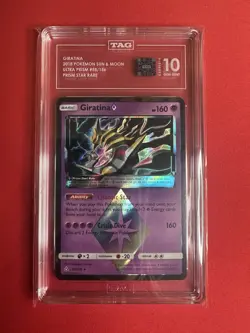 Giratina Prism Star 58/156 Sm-Ultra Prism Holo Prism Rare TAG Graded 10 2018 - Image 3