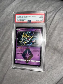 Giratina Prism Star 58/156 SM Ultra Prism Holo Prism Rare PSA 9 (2018) - Image 1