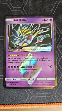 Giratina Prism Star Holo Rare 58/156 Pokemon Card NM - Image 1