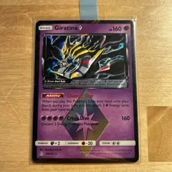 Giratina Prism Star 58/156 Holo Rare - Sun & Moon Ultra Prism Pokemon Card - Image 1