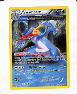 Swampert (Alpha) 36/160 XY - Primal Clash Holo - Holo Rare - Image 1