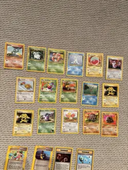 Pokemon TCG Vintage & EX Era Bull Card lot - Yellow Borders (Commons, Uncommons) - Image 3