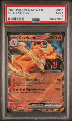 Charizard Ex 006 2023 POKEMON 151 MEW EN-151 Scarlet & Violet PSA 9 Mint - Image 1
