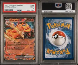 Charizard Ex 006 2023 POKEMON 151 MEW EN-151 Scarlet & Violet PSA 9 Mint - Image 3