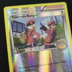 STAFF Pokemon Ranger 104/114 Regional Promo Reverse Holo Stamped Nintendo Card - Image 2