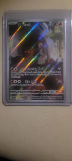 Pokemon TCG Torkoal Scarlet & Violet Twilight Masquerade Holo Card 172/167 - Image 1