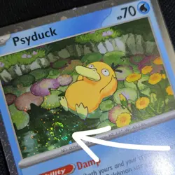 FART WHOLE SWIRL 🌀💫 Psyduck MEP 007 Mega Cosmos Holo Promo 2025 Pokemon Card - Image 1