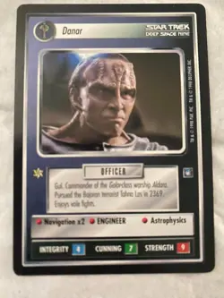 Star Trek CCG 1E Deep Space Nine DANAR Card NEVER PLAYED - Image 1