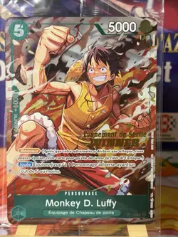 🇫🇷One Piece Card Game Monkey.D.Luffy Release Winner OP16 Promo P-135 Scelle - Image 2