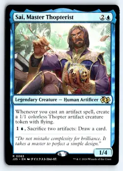 Sai, Master Thopterist (Anime) 63 Foundations Jumpstart Magic: The Gathering NM - Image 1