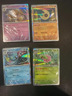 4x SEALED Pokemon TCG ME01 Mega Evolution Prerelease Stamped Promo Decks - Image 1
