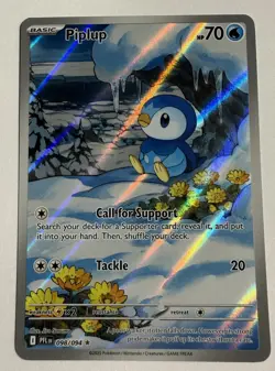 Pokemon Piplup 098/094 Me02 Phantasmal Flames Illustration Rare Holo NM - Image 1