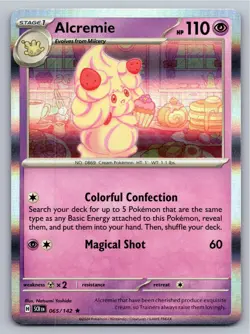 Alcremie 65/142 Rare Stellar Crown Pokemon Holo Near Mint - Image 1