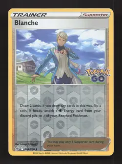 Blanche 064/078 Uncommon Pokemon GO Pokemon Reverse Holo Moderately Played - Image 1