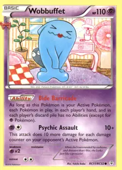 WOBBUFFET RC11/RC32 COMMON GENERATIONS POKEMON LIGHTLY PLAYED - Image 1