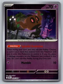 Phantump 038/086 Common Chaos Rising Pokemon Reverse Holo Near Mint - Image 1