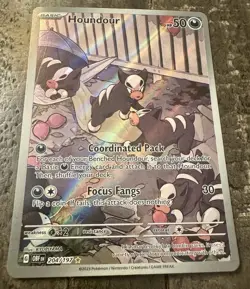 Houndour Illustration Rare 204/197 Obsidian Flames Pokemon NM Pack Fresh - Image 1