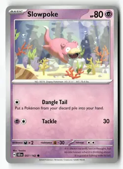 Slowpoke 57/142 Common Stellar Crown Pokemon Near Mint - Image 1