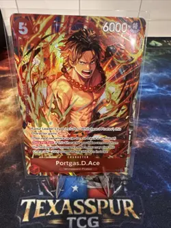 Portgas.D.Ace (Illustration Box Vol.5) ST15-005 SR Foil One Piece Promotion NM - Image 1