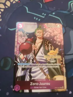 Zoro-Juurou Event Pack Vol.5 OP05-067 One Piece Promo Gold Championship - Image 1