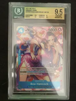 One Piece TCG Boa Hancock OP01-078 SR Alternate Art BGS 9.5 GEM MINT - Image 1