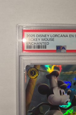 2025 DISNEY LORCANA EN 9-FABLED ENCHANTED MICKEY MOUSE - STEAMBOAT PILOT PSA 10 - Image 5