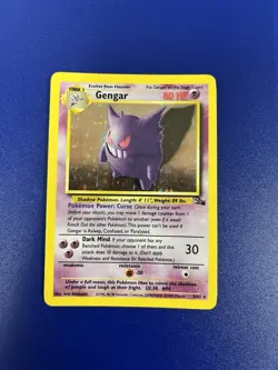 1999 Pokemon Fossil Gengar 5/62 Holo Rare Unlimited Vintage WOTC - Image 1
