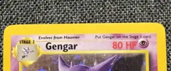 1999 Pokemon TCG Fossil Unlimited Gengar Holo Rare 5/62 WoTC LP+/NM- - Image 5