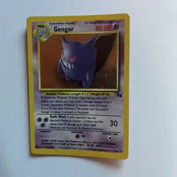 1999 Pokemon TCG Fossil Unlimited Gengar Holo Rare 5/62 WoTC LP/MP - Image 1