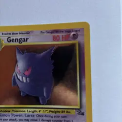1999 Pokemon TCG Fossil Unlimited Gengar Holo Rare 5/62 WoTC LP/MP - Image 4