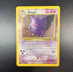 1999 Pokemon TCG Fossil Unlimited Gengar Holo Rare 5/62 WoTC NM - LP - Image 1